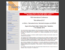 Tablet Screenshot of conference-micronano2012.micro-nano.gr